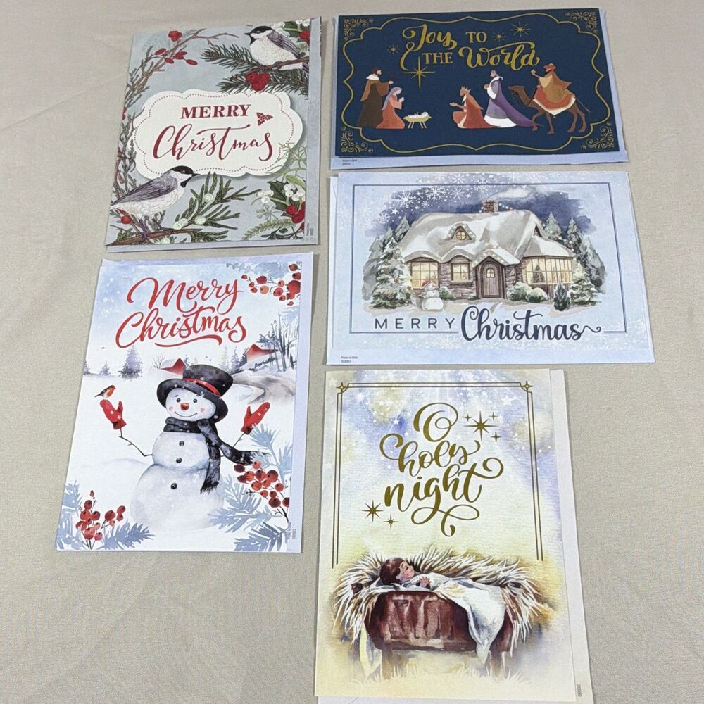 Thoughtful Connections Christmas Greeting Cards w/ Envelopes Religious